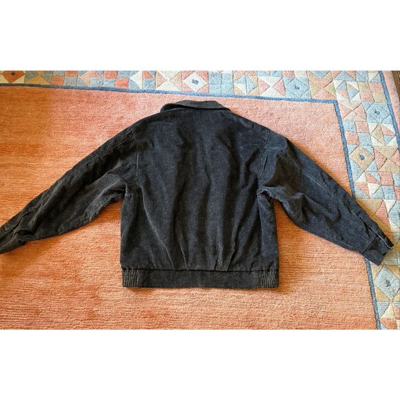 Mr Style Vintage Dark Gray Corduroy Bomber Jacket Cyprus Men’s L - Picture 9 of 10